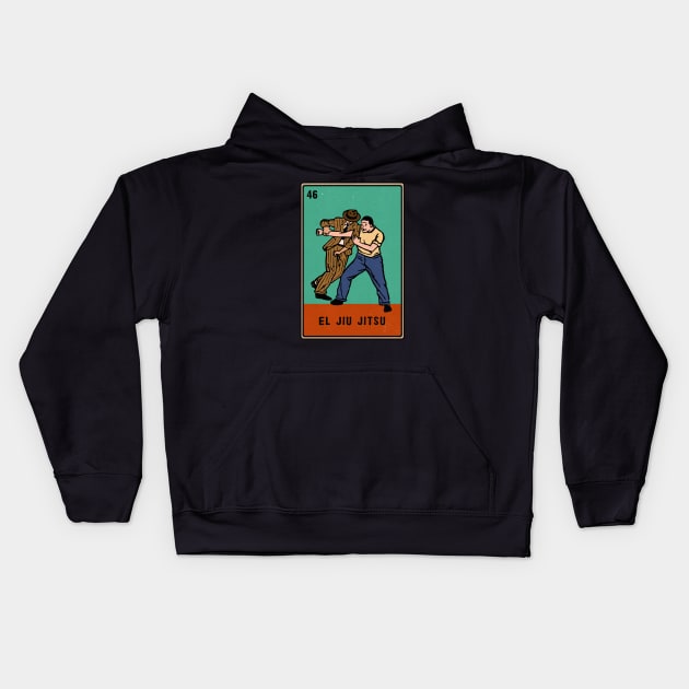 Vintage Jiu Jitsu Loteria Kids Hoodie by Kujo Vintage